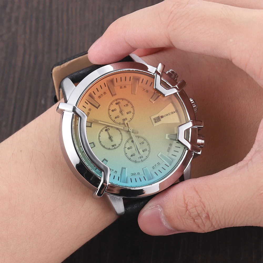 Часы мужские кварцевые с хронографом Брендовые спортивные креативные деловые