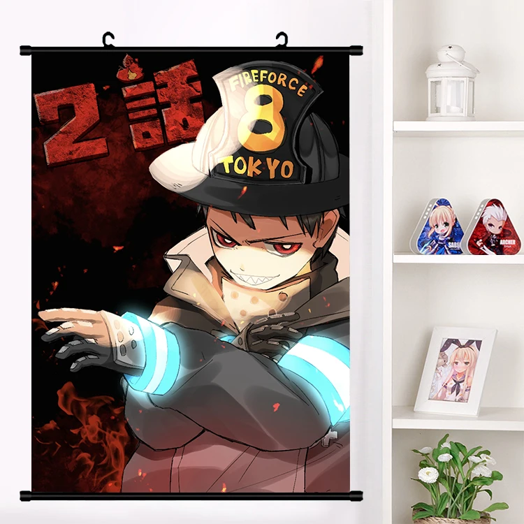 I Аниме Enn No Shouboutai Fire Force Arthur Boyle Iri Настенная роспись настенный плакат Otaku коллекция домашнего декора - Цвет: I