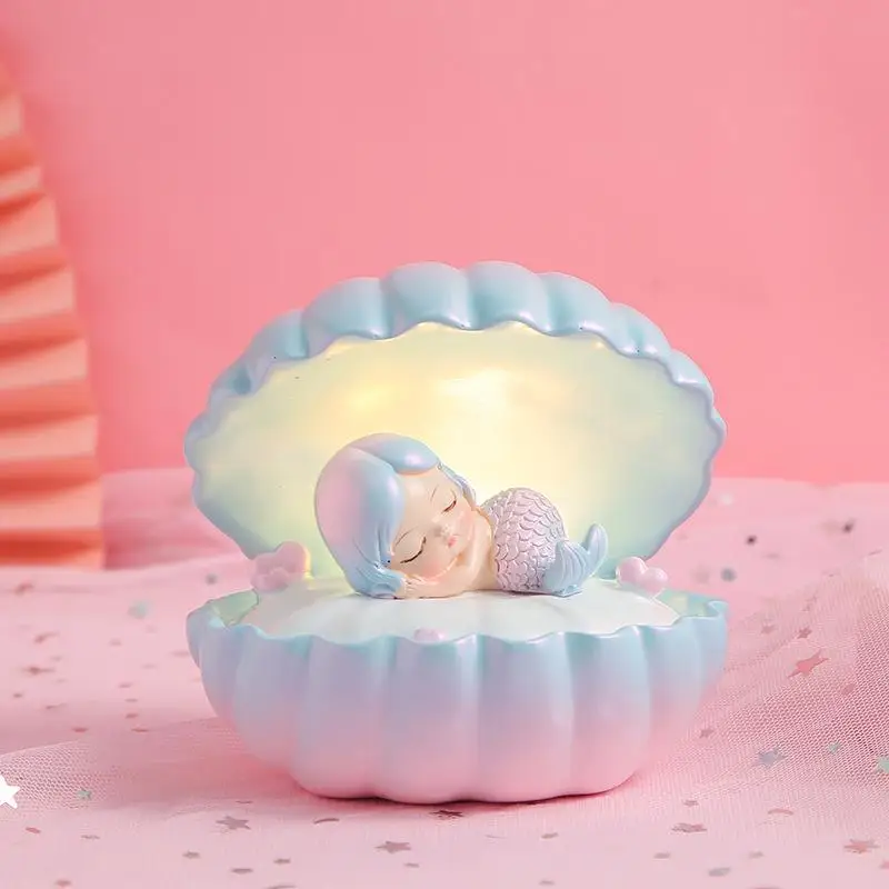 Милый детский ночник детская звезда ракушка сказочный светильник Настольная