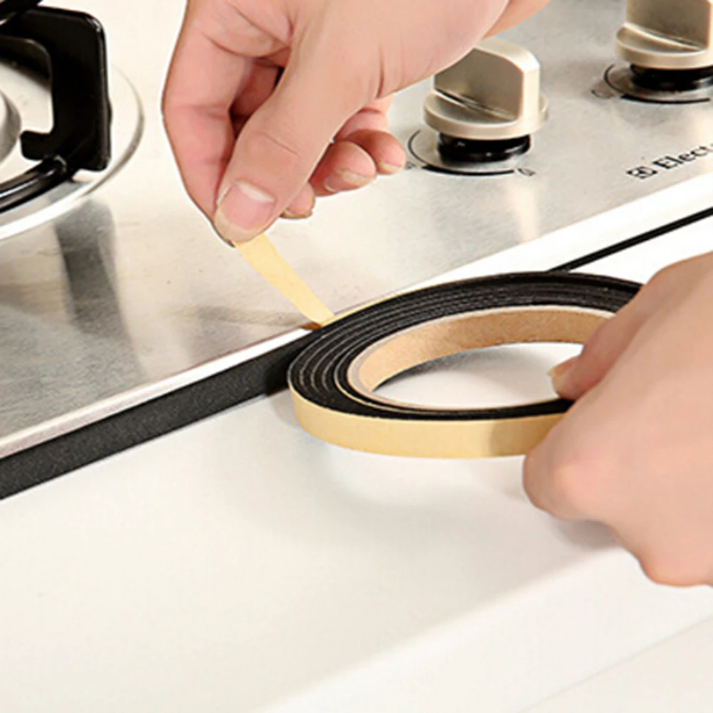 2 м Кухня Черный самоклеящаяся двери уплотнительная лента для окон черный