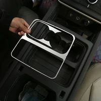 silver aluminum alloycentral water cup holder covercoaster anti scratch sequinfor land rover defender 110 2020car accessory