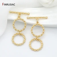 jewellery making supplies diy necklace bracelet toggle clasps accessories 14k gold plated ot clasp hooks jewelry components
