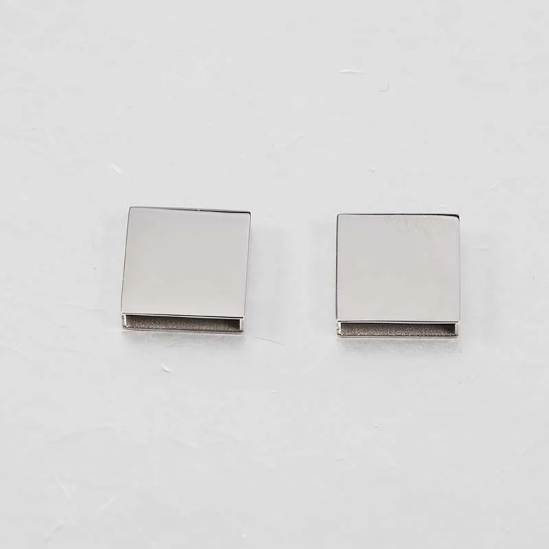 

Hollow Square Pendants For Jewelry Making STainless Steel Mirror Polished Charms Connector Charms Wholesale Charm 20pcs/lot