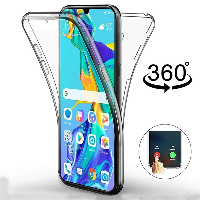 

Clear 360 Degree Front And Back Case for Huawei P 40 30 20 Pro Lite Full Body Protect Phone Cover for Huawei Mate30 20 10 Case