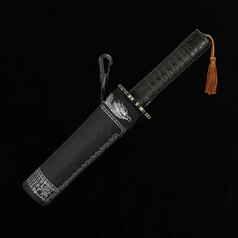 

Sword Adult Umbrella Large Katana Uv Protection Fashion Business Umbrella Windproof Fold Beach Sombrilla Playa Rain Gear BD50UU