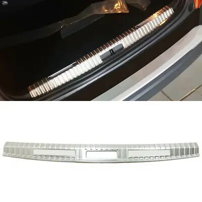 

Steel Silver Inner Rear Bumper Protector Sill Plate Cover For Peugeot 2008 2020