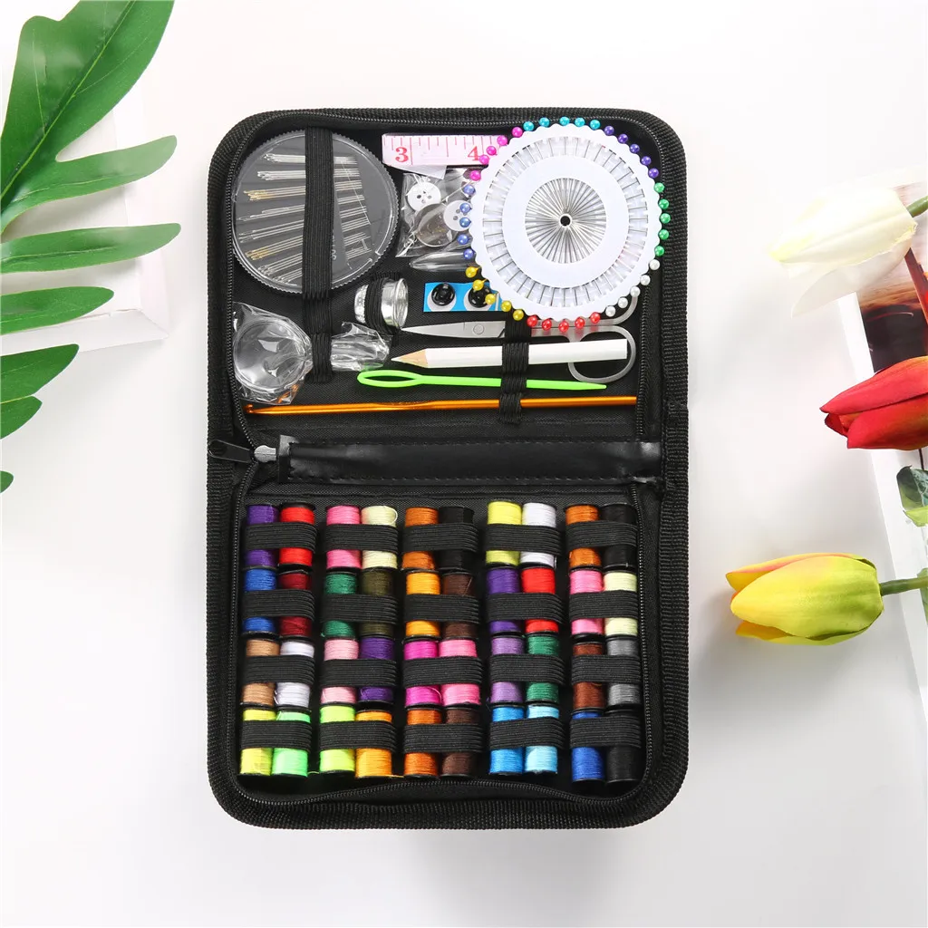 

128pcs/set Sewing KIT Repair Set Needles Portable Mini Mending Button Travel Sew Kits Perfect Sewing Kit