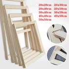 Натуральная деревянная рамка для масляной живописи, холст, картина сделай сам, каллиграфия, алмазная живопись, рамки без ногтей, домашнее украшение для стен