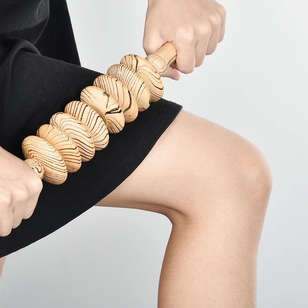 1 шт. деревянная Массажная палочка роликовый массажер рефлексотерапия