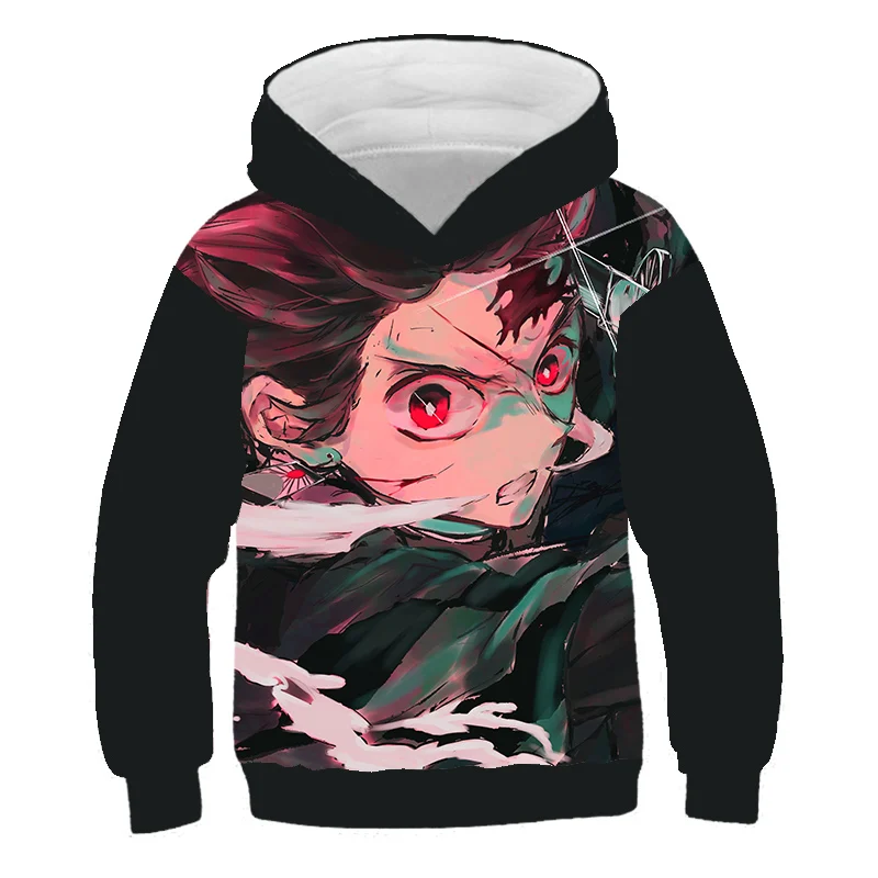 Косплей демон убийца Kimetsu no Yaiba толстовки для мальчиков и девочек 3D осенне зимняя