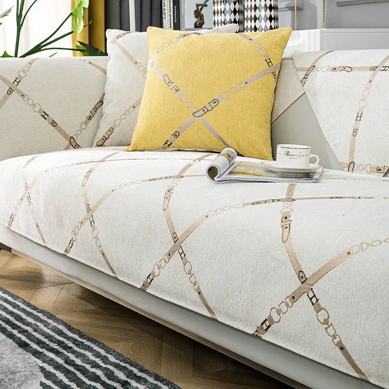 Роскошное синельное полотенце для дивана чехлы защитный чехол всесезонный