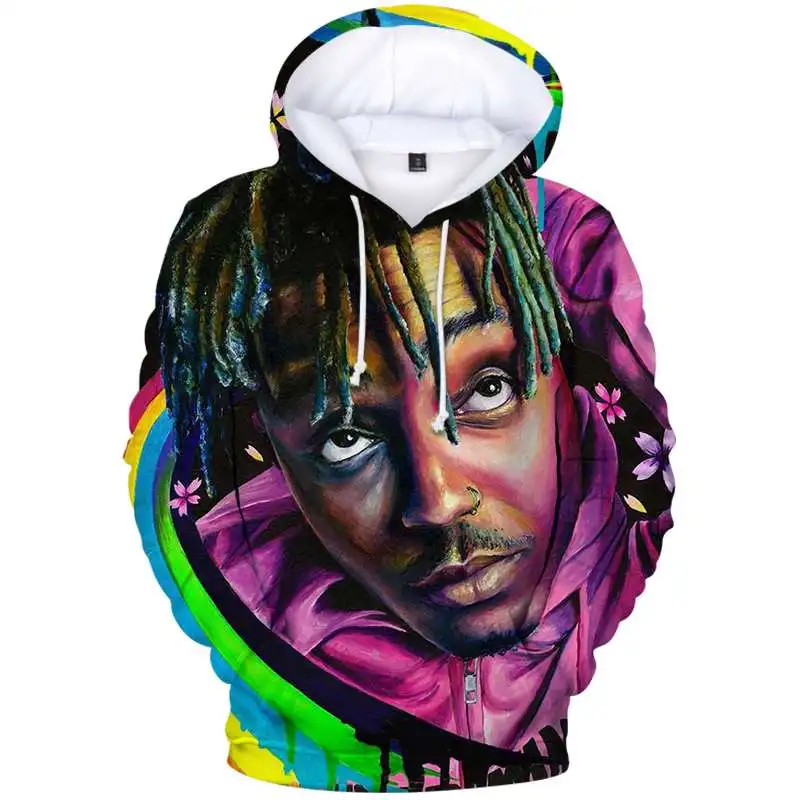

Мужские толстовки с капюшоном Juice Wrld 3d, женские осенне-зимние повседневные толстовки, модные толстовки большого размера в стиле Харадзюку