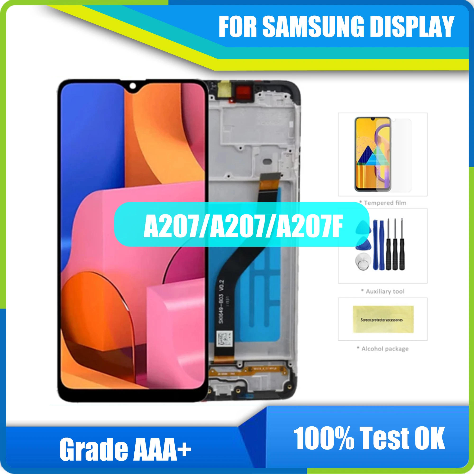 

Оригинальный ЖК-дисплей для SAMSUNG Galaxy A20s A207 A2070 SM-A207F ЖК-дисплей экран дигитайзер в сборе запасные части для A20S