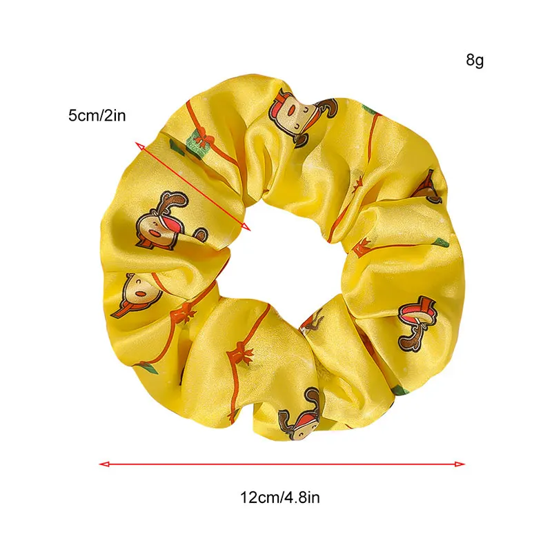 

Elastic HairBands Hair Scrunchies Christmas Rubber Bands Fashion Hair Accessories Sweet Girls Ponytail Holder DIY Xmas Hair Rope