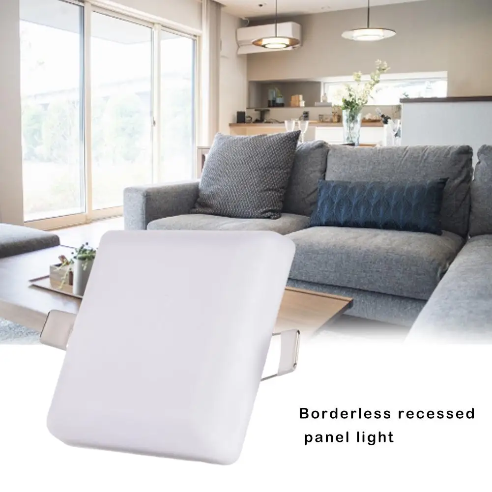 

Ultra-thin Panel Light Lamp Frameless Embedded Installation 6000K Simple Beautiful Lights for Home Kitchen Living Room Office