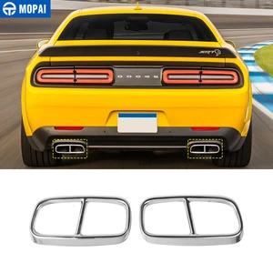 Накладка на выхлопную трубу автомобиля MOPAI для Challenger SXT 2015 +, декоративные аксессуары для Dodge Challenger 2015 +