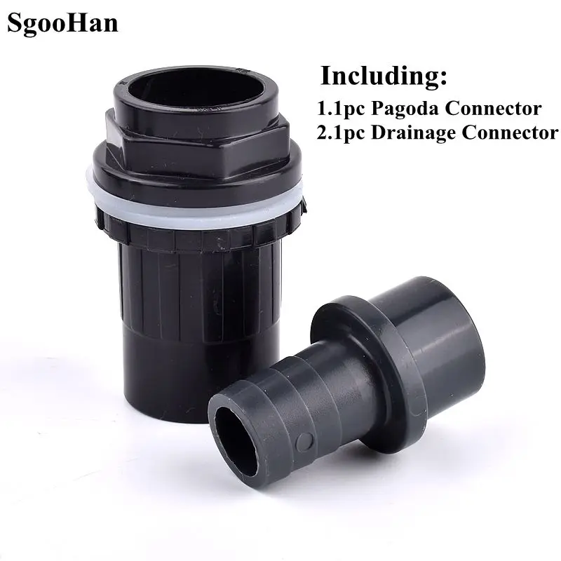 1 ~ 5 шт. набор соединений для труб из ПВХ аквариума внешний диаметр 32/40/50-16/20/25/30/40/50