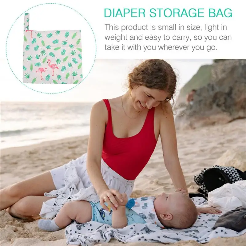 

2Pcs Wet Bag Durable Waterproof Multipurpose Wet Clothes Pouch Cloth Diapers Bag
