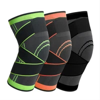 1pcs sport safety knee support compression knee pad sleeve basketball cycling fitness running elastic nylon sport essential