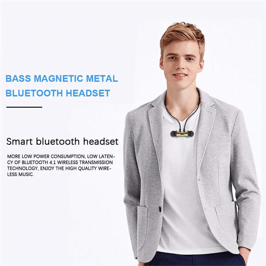 Спортивные Беспроводные bluetooth наушники для xiaomi гарнитура Bluetooth 4 2 iPhone Samsung умные