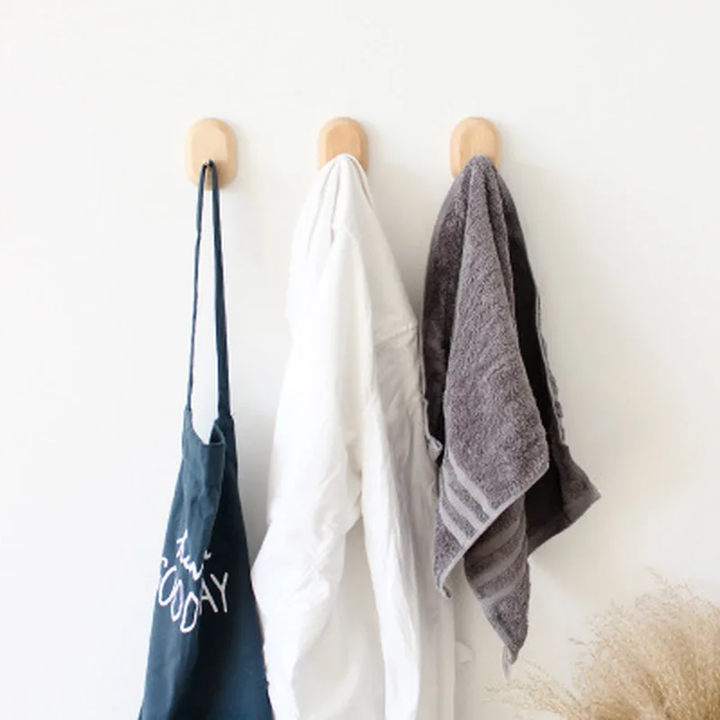 Скандинавский деревянный декор крючки DIY настенный крючок для пальто