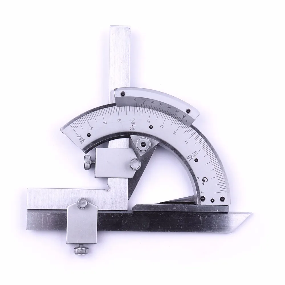 

Universal Bevel Protractor 0-320 Degree Precision Angle Measuring Finder Ruler Tool for Measuring inner and outer Angle parts
