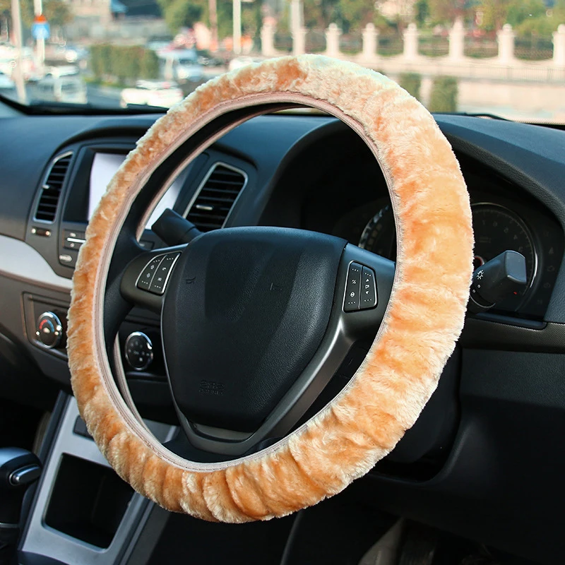 Теплый супер толстый плюшевый воротник мягкий женский мужской чехол рулевого