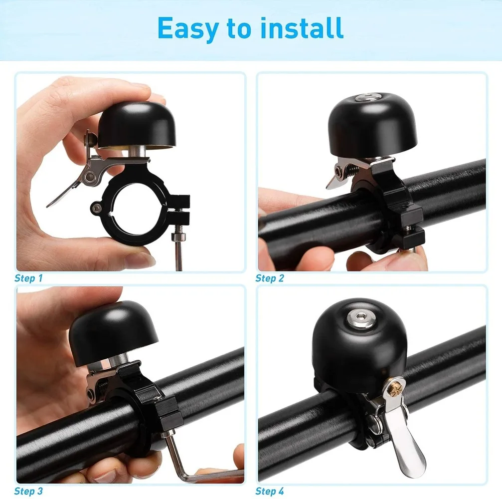 Велосипедный звонок в стиле ретро громкий четкий звук мини классический