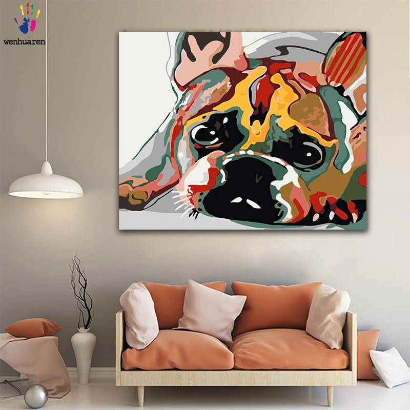 DIY картинки для раскраски по номерам с цветами супергерой персонаж Супермен