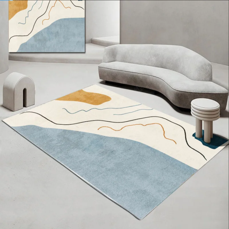 

Pink Printing Bedroom Carpet Simple and Fresh ins Living Room Sofa Carpet Hotel Floor Mat Office Large Area Rugs 200X300CM