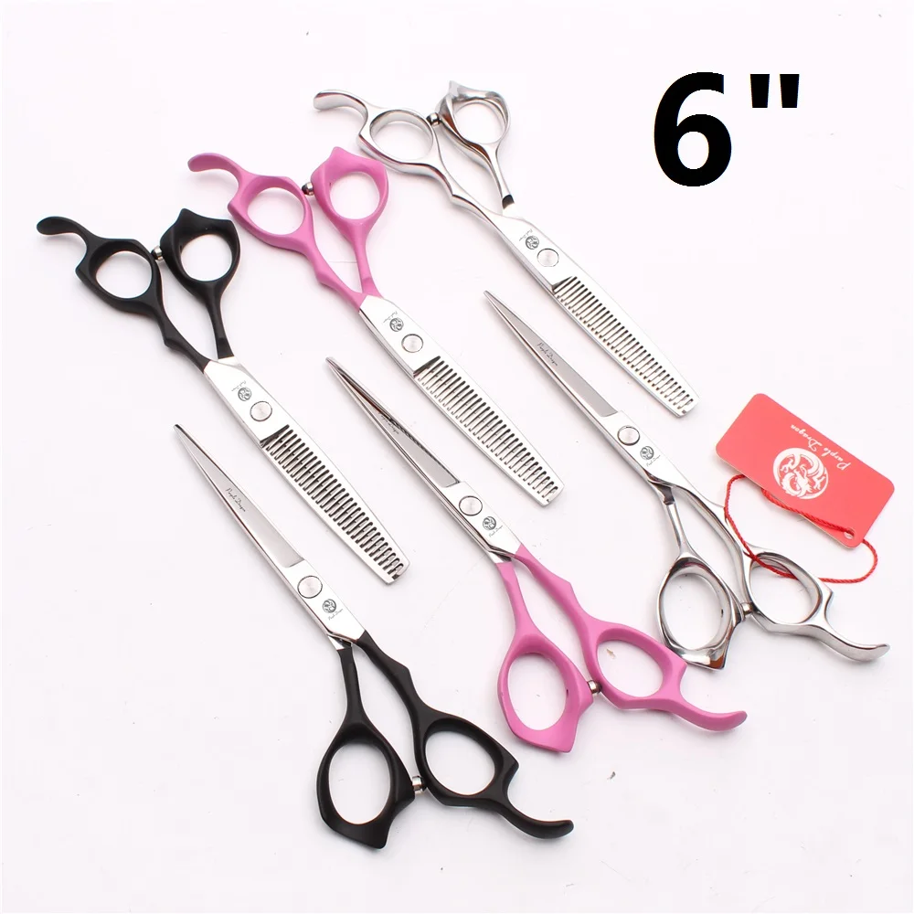 

Y1234 6” Professional Hairdressing Scissors Barber Cutting Thinning Scissors Hairdresser Elastomeric Paint Handle