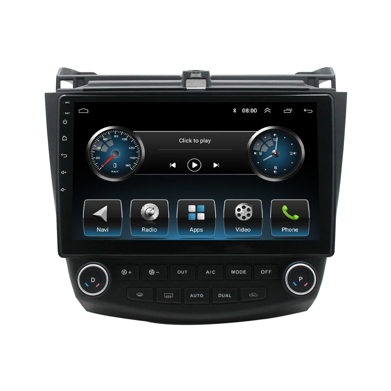 Для Honda Accord 2003-2007 10 1 дюймов Android 9 Bluetooth радио MP5 плеер GPS навигация с камерой заднего