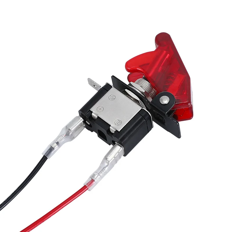 Auto Car Boat Truck Illuminated Led Toggle Switch With Safety Aircraft Flip Up Cover Guard Red Blue Green Yellow White 12V/20A |