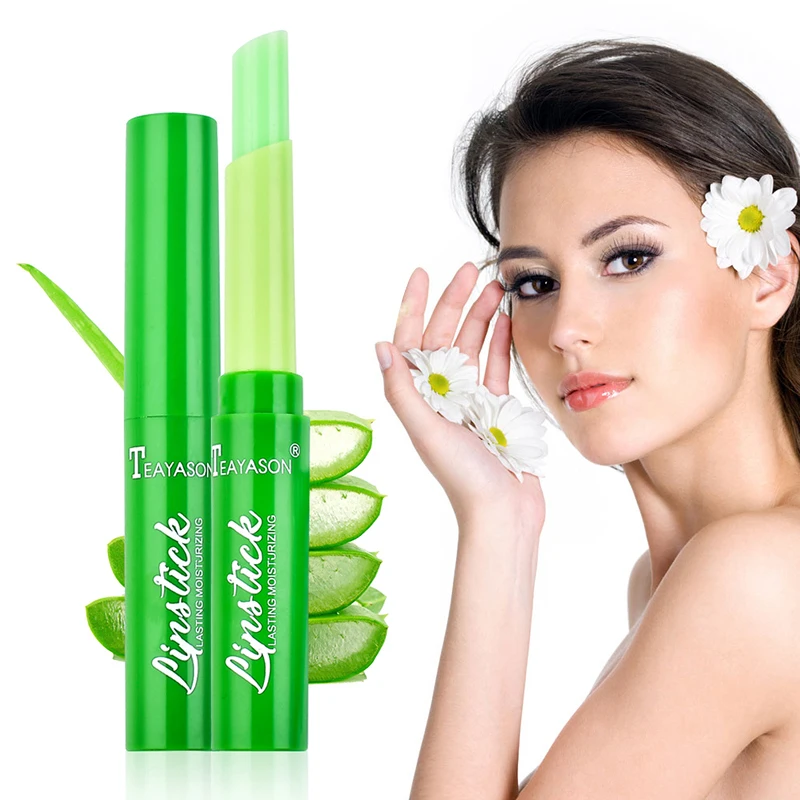 1 шт. меняющий цвет бальзам для губ увлажняющая губная помада с алоэ водостойкая