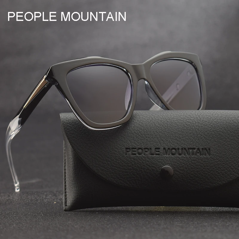 Женские поляризационные очки кошачий глаз круглые солнцезащитные в винтажном