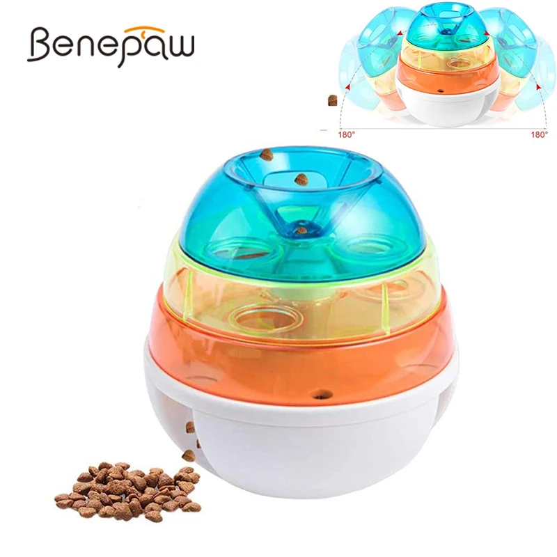 

Интерактивные дозирующие игрушки Benepaw для собак, съемный мяч для домашних питомцев, медленное питание, регулируемый уровень сложности