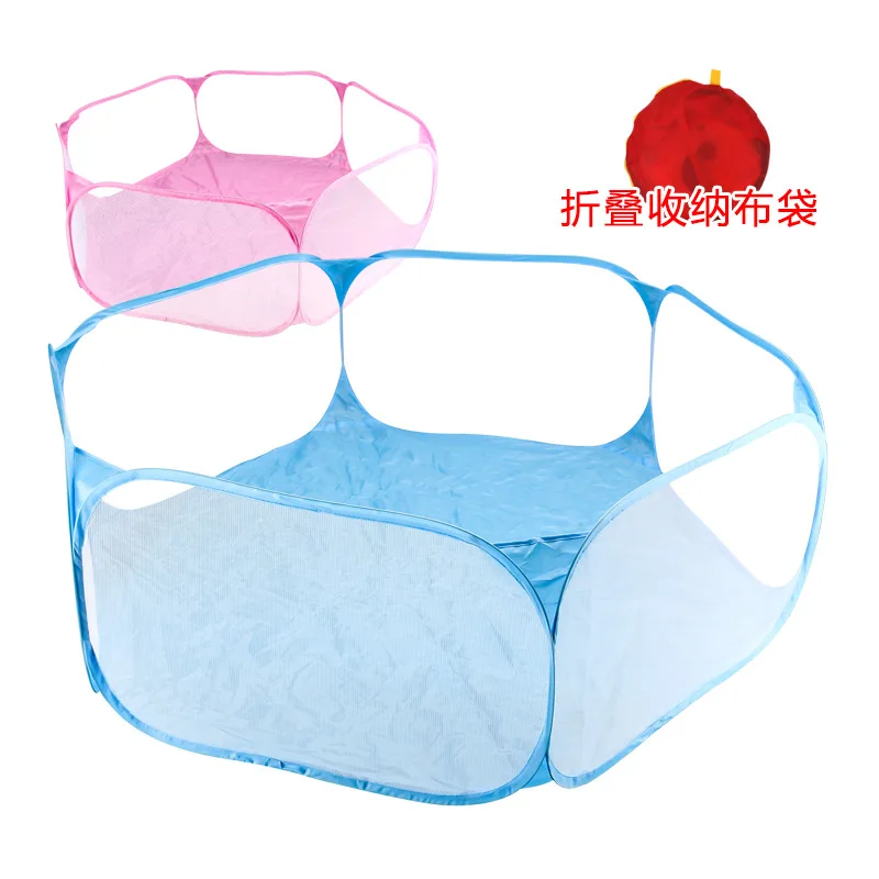 

Pet Tent Blue Pink Ocean Ball Pool Dog Teddy Small Dog Tent Children Tent Animal Pet Fence Hexagon Toy Pet Accessories