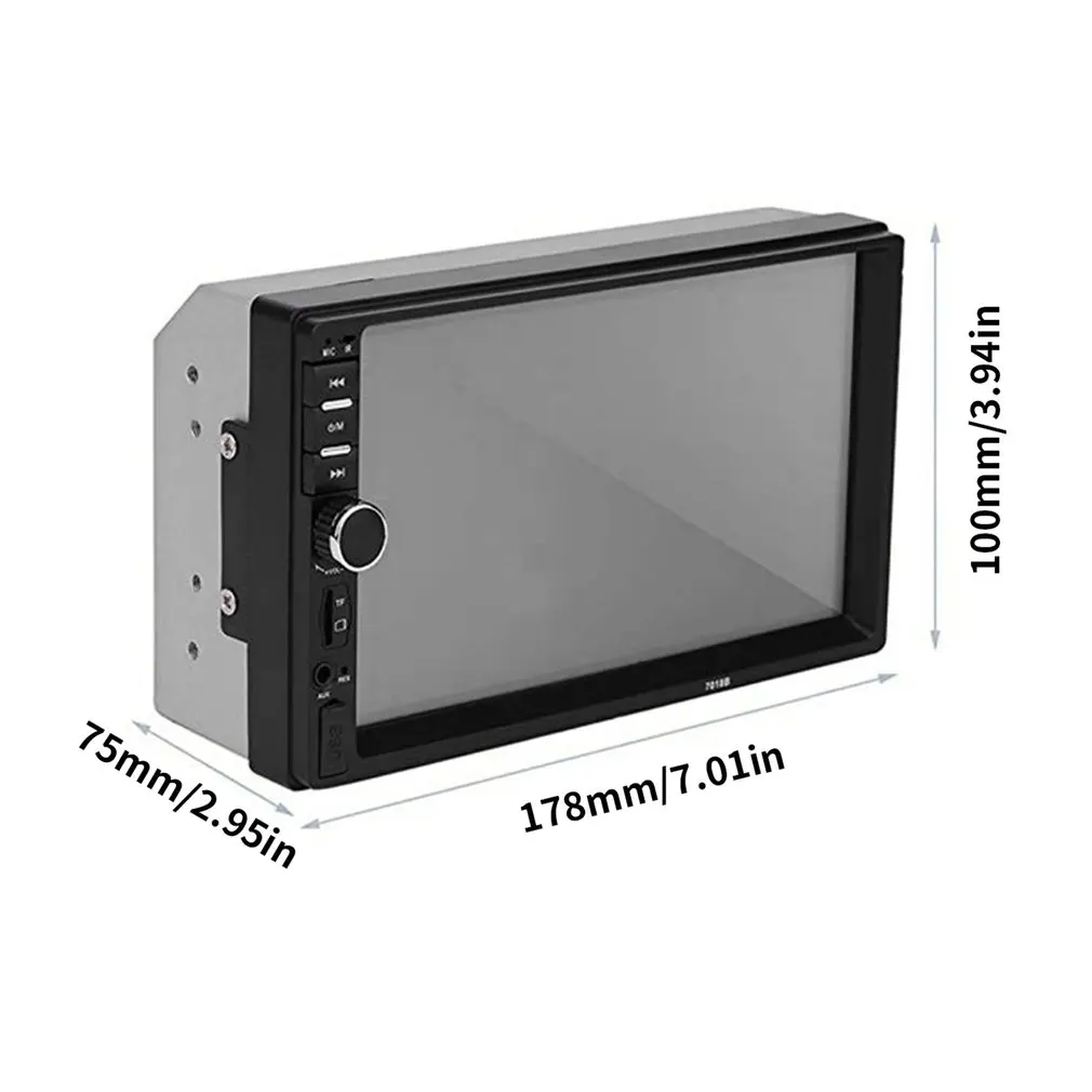 

2 Din MP5 Player 7 Inch LCD Touch Screen Auto FM Radio Video Player Music Audio With USB Support Rear Camera