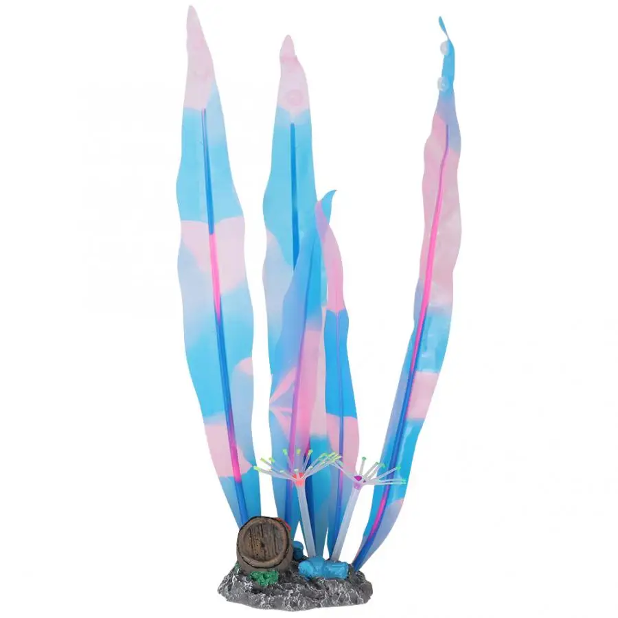 Декорация ландшафт для аквариума из силиконовой искусственной ламинарии с