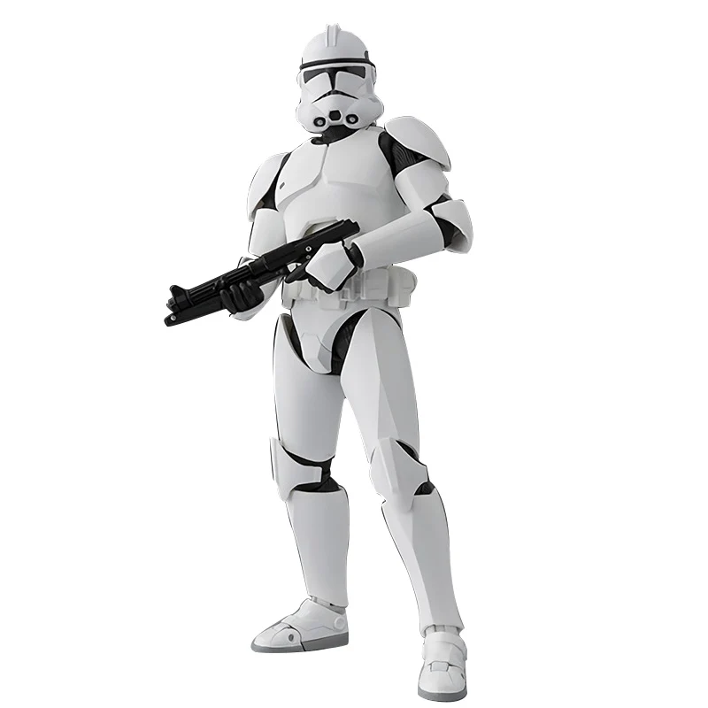 Звездные войны СВЧ Клон Trooper FASE II/FASE I капитан ПВХ фигурка Коллекционная модель