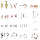 Женские Оригинальные серьги-гвоздики из высококачественного бутика из стерлингового серебра 925 пробы, новые изысканные ювелирные изделия, различные серьги неправильной формы, легкие и роскошные