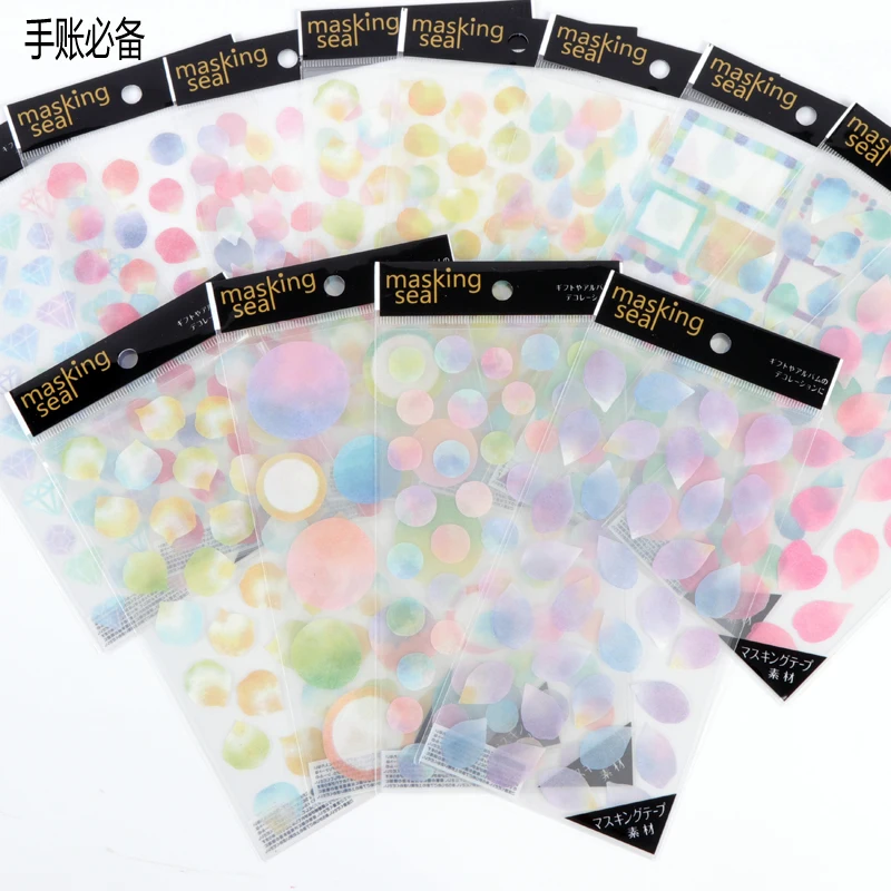 Бумажная наклейка в виде лепестков Васи водостойкие украшения скрапбукинга для