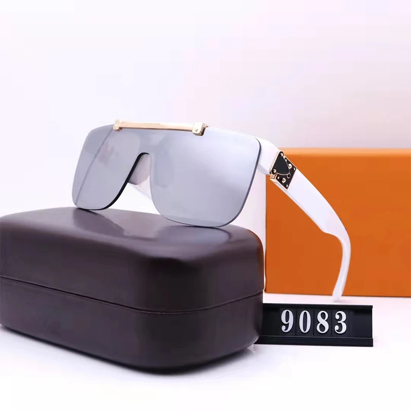 

Vintage 2022 Sunglasses Men Women Frameless Trimming Design Brand Siamese Driving Sun Glasses Popularity Ladies Male Goggles