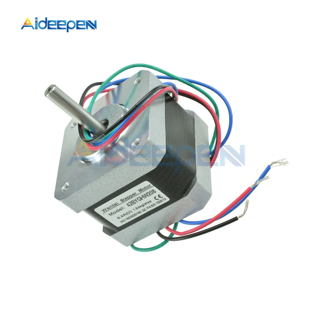 12В NEMA17 42BYGHW208 шаговый двигатель 36oz in/ 2600 г/см для 3D принтера RepRap Medel Prusa|Шаговый
