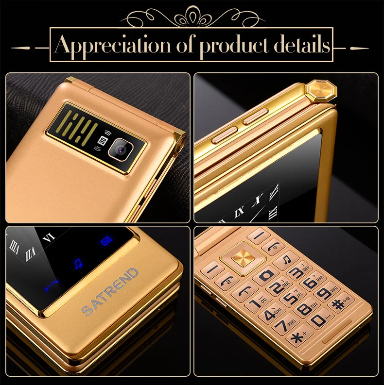 

A15 Flip Dual Screen 3.0" Touch Screen GSM Cheap Senior Mobile Phone Elder Clamshell Cell Phones