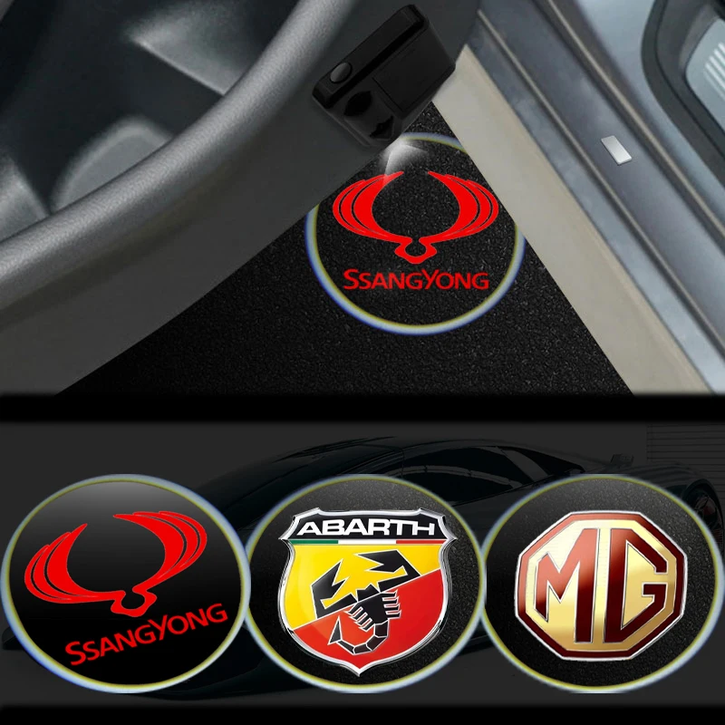 

2pcs Car Door Welcome Light Logo Decorative Lamp for Toyota Corolla Rav4 Auris Camry Yaris CHR avensis Auto Accessories