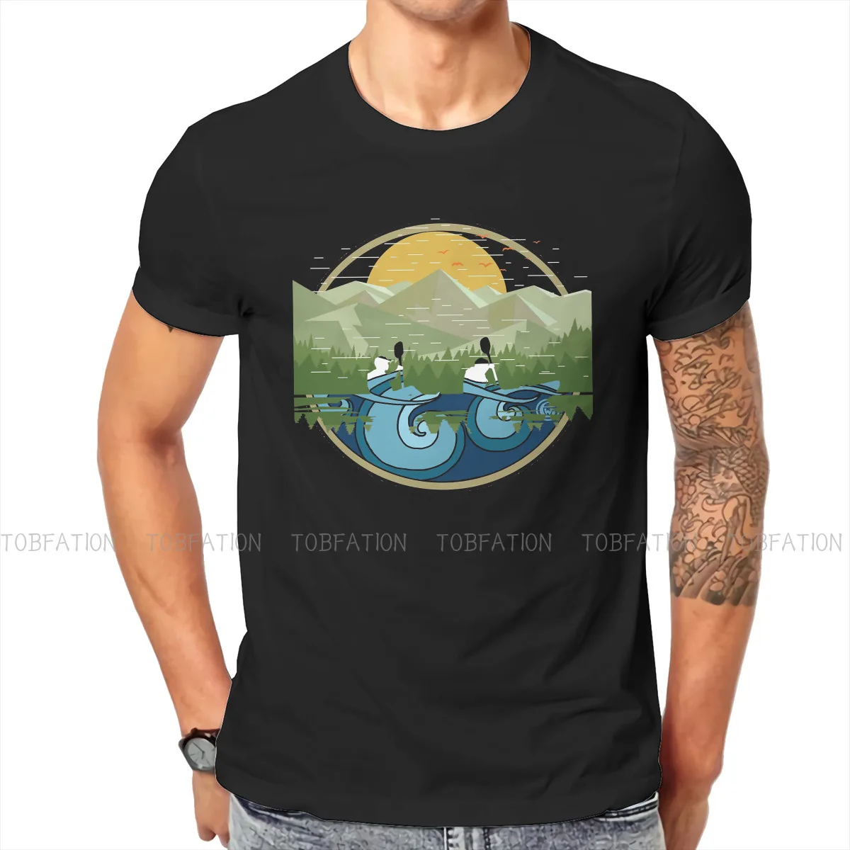 

Canoe Crewneck TShirts Wahine Paddler Print Homme T Shirt Hipster Clothing Size S-6XL
