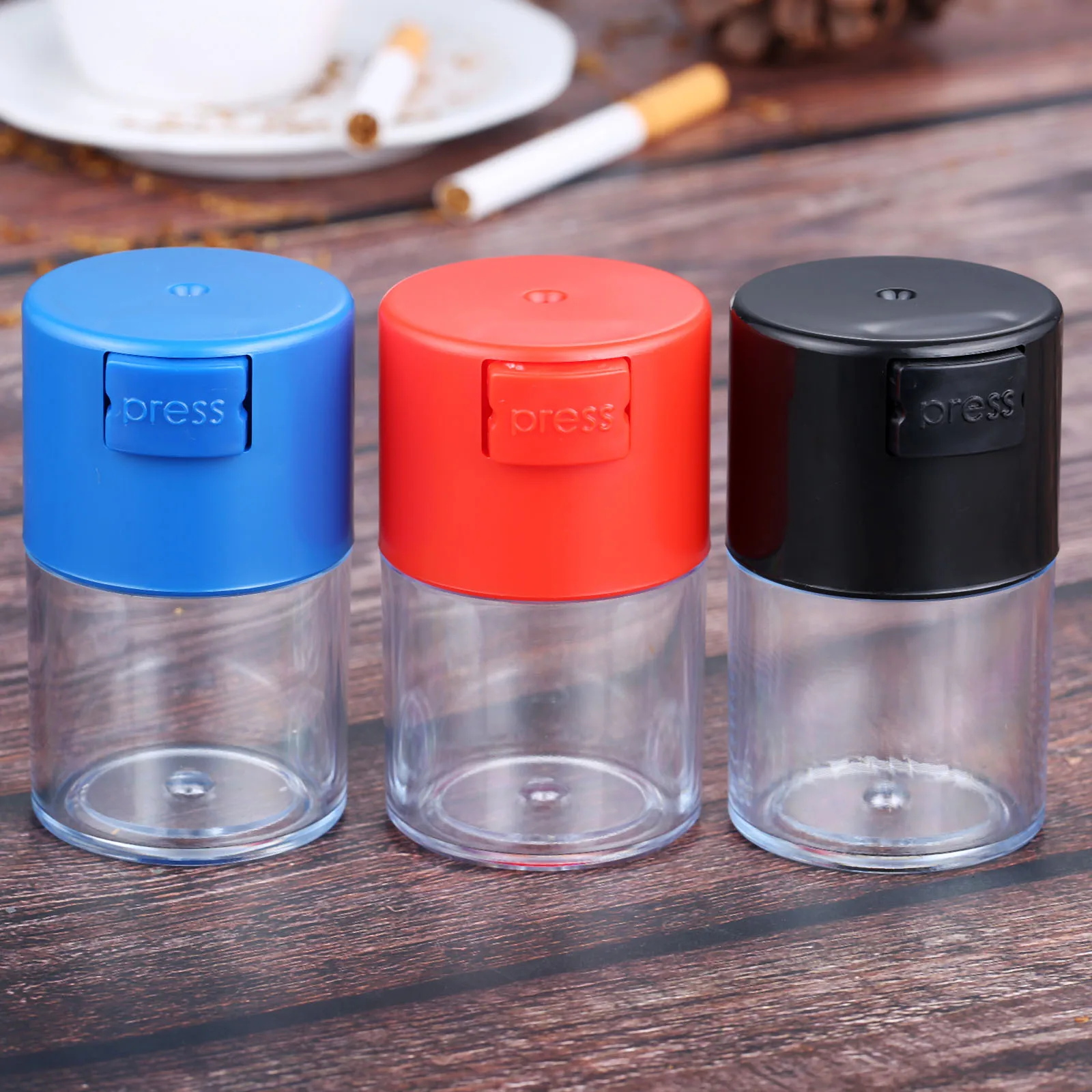 1 шт. 60 мл Портативный для хранения табака травы контейнер герметичный