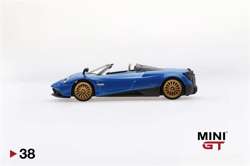

MINI GT 1:64 Panagi Huayra Roadster Blue Francia RHD Diecast Model Car