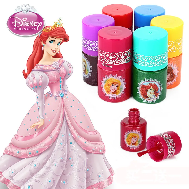 Водорастворимый лак для ногтей Disney Princess игрушки детский макияж моющийся ролевая